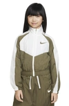 Nike Sportswear Big Kids' (girls') Woven Jacket In Green