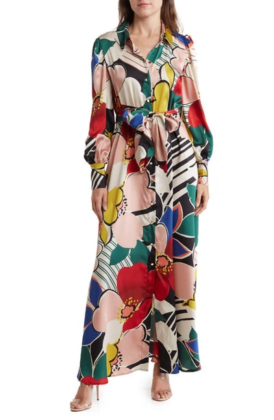 Love By Design Rebel Twill Maxi Dress In In Bloom