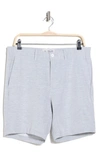 Original Penguin Heather Stripe Chino Shorts In Pearl Blue