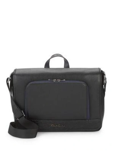 Robert Graham Leather Crossbody Briefcase In Black