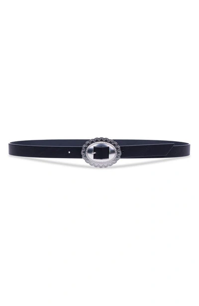 Linea Pelle Concho Buckle Belt In Black