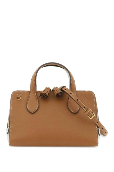 Anya Hindmarch Wedge Small Bi-colour Leather Handbag In Multicolor