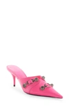Balenciaga Cagole Mule In Fuchsia