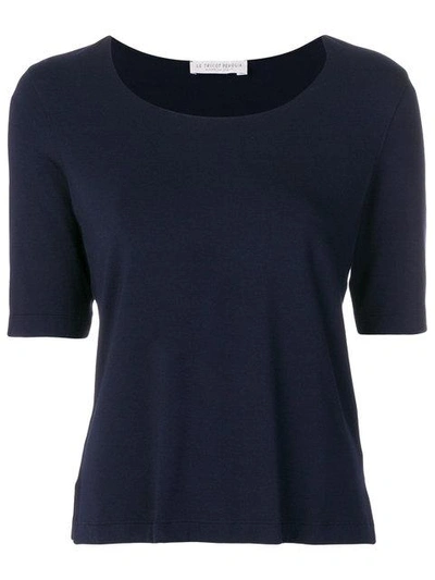 Le Tricot Perugia Basic T-shirt - Blue