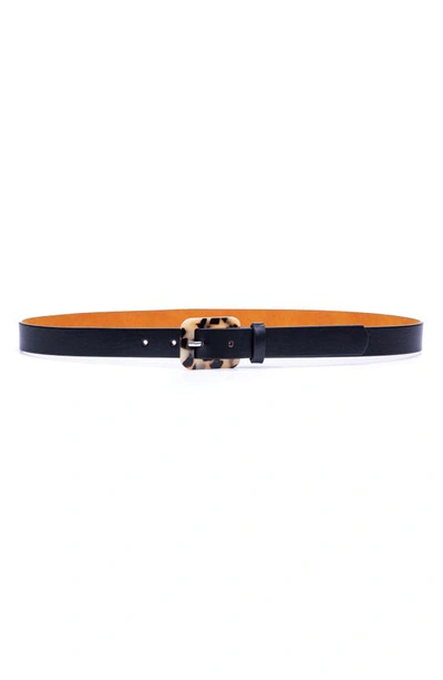 Linea Pelle Resin Buckle Belt In Black