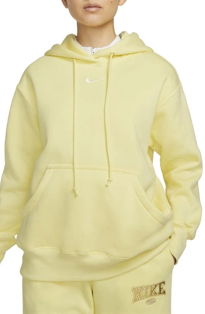 Nike Women's  Sportswear Phoenix Fleece Oversized Pullover Hoodie In Yellow