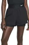 Nike Women's Court Dri-fit Advantage Tennis Shorts In Black