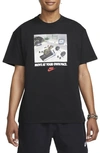 Nike Sportswear Snail Cotton Graphic T-shirt In Black