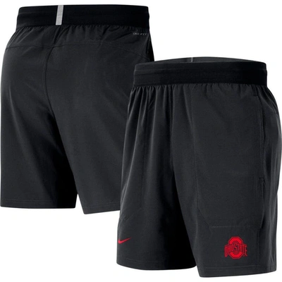 Nike Ohio State  Men's Dri-fit College Pocket Shorts In Black
