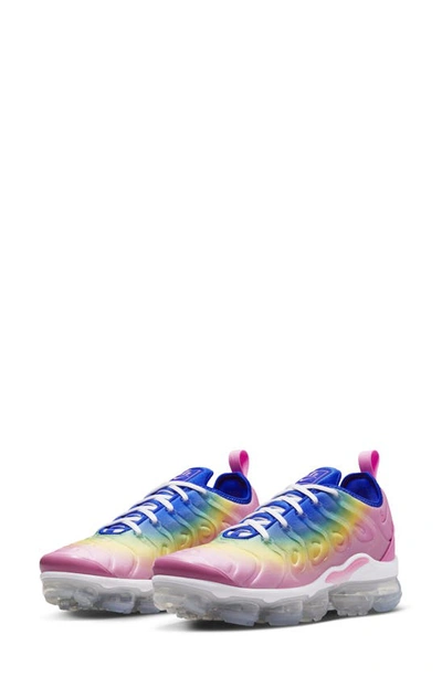Nike Air Vapormax Plus "cotton Candy Rainbow" Sneakers In Pink Spell/citron/spring Green