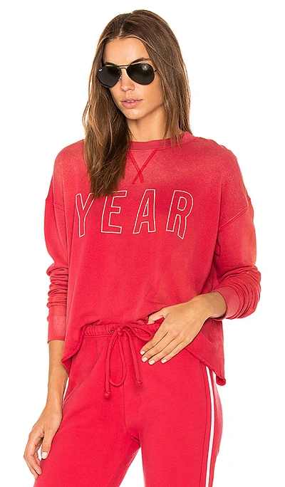 Year Of Ours Team Sweatshirt In Red