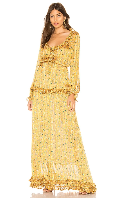 Oud Coco Long Dress In Mustard