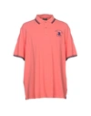 Hackett Polo Shirt In Coral