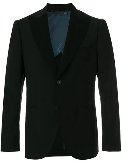 Maurizio Miri Classic Smoking Blazer In Black