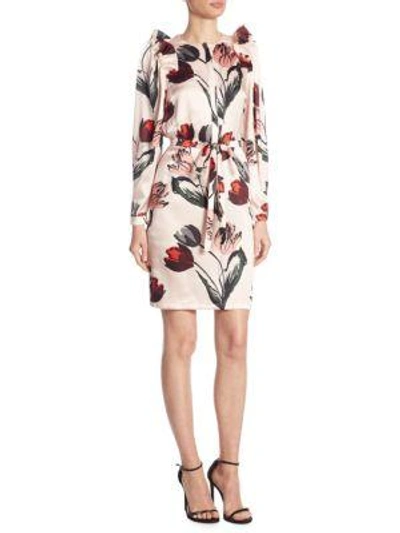 Mother Of Pearl Isabella Silk Tulip Shirt Dress In Pink Tulip