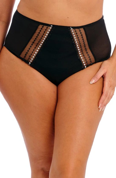 Elomi Matilda Full Figure Embellished Briefs In Black