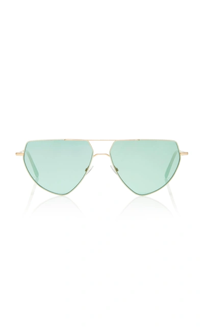 Andy Wolf Drax Metal Sunglasses In Blue