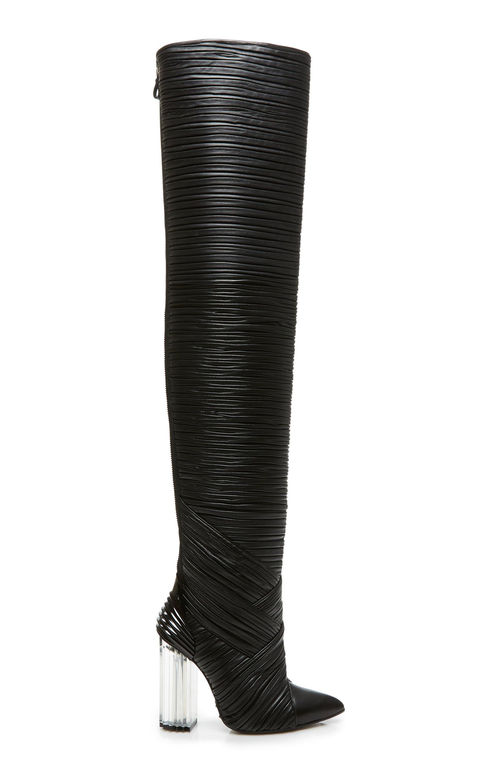 balmain campbell over the knee boot