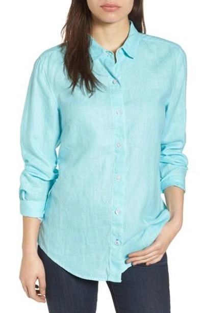 Tommy Bahama Sea Glass Breezer Top In Aqua Mist