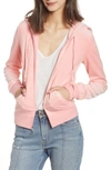 Juicy Couture Robertson Velour Hoodie In Sorbet Pink