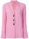 N°21 Nº21 Pajama Style Shirt - Pink