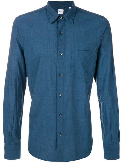 Aspesi Long Sleeve Shirt In Blue