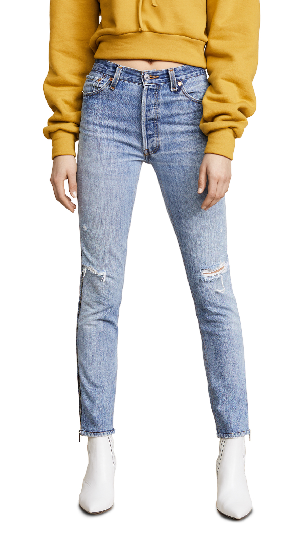 high rise ankle crop levis