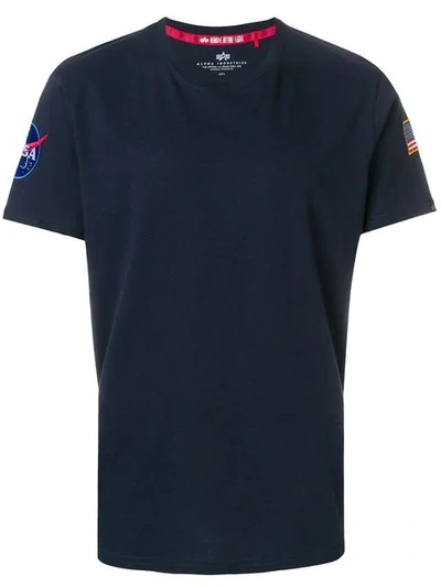 Alpha Industries Nasa T-shirt In Blue