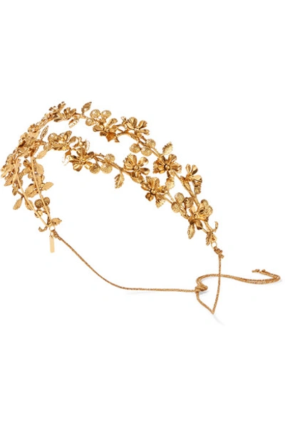 Jennifer Behr Adele Gold-plated Headband