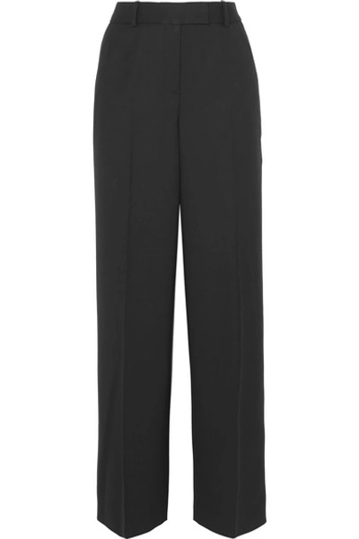 Cefinn Twill High-rise Wide-leg Pants In Black