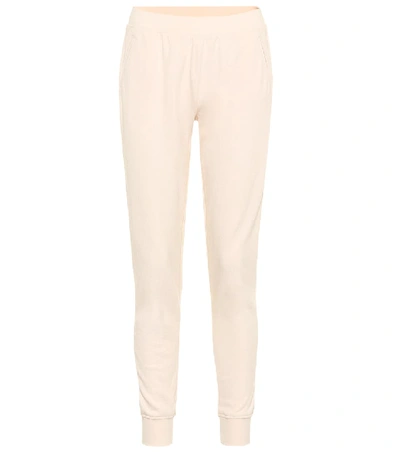Atm Anthony Thomas Melillo French Terry Cotton Trackpants In Beige