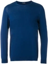 Drumohr Crew Neck Sweatshirt In Blue