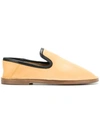 Joseph Round Toe Loafers In Camel