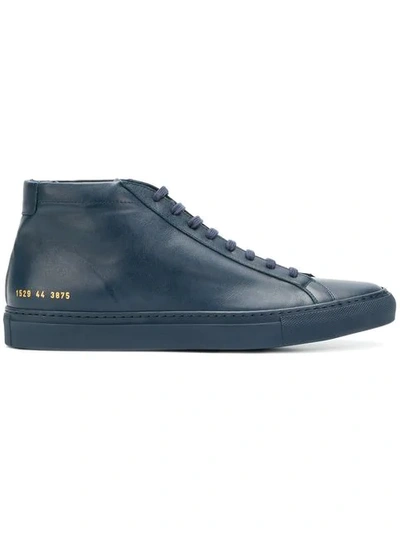 Common Projects Achilles Mid Sneakers In Blue