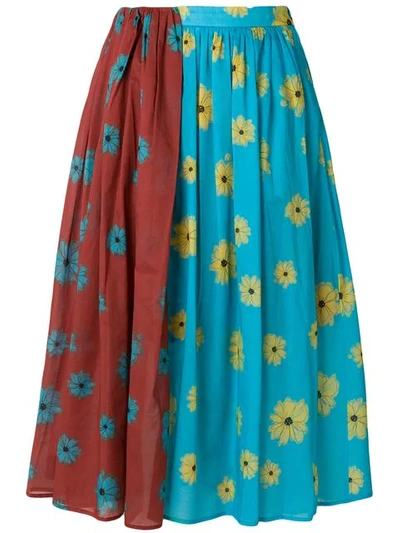 Neul Floral Print Skirt In Multicolour