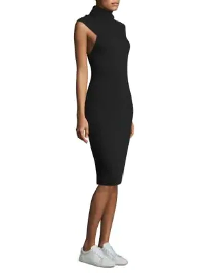 Ella Moss Mockneck Bodycon Dress In Black