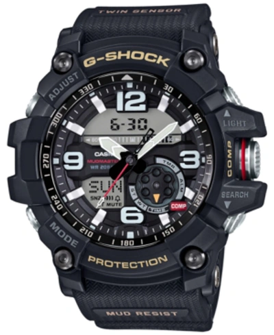 G-shock Men's Analog-digital Mud Master Black Resin Strap Watch 52mm