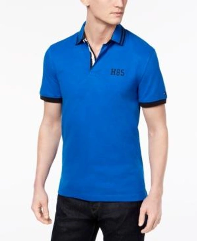 Tommy Hilfiger Men's Deion Polo Custom-fit Shirt, Created For Macy's In Princess Blue