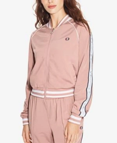 Champion Track Jacket In Dream Pink