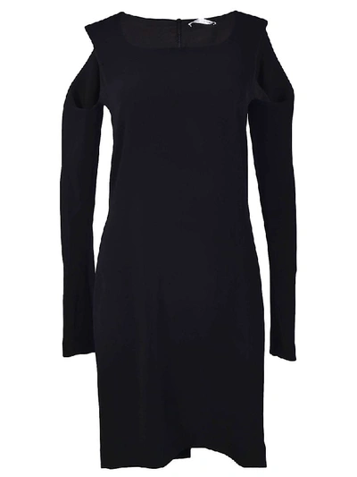 Helmut Lang Cut Out Dress In Nero