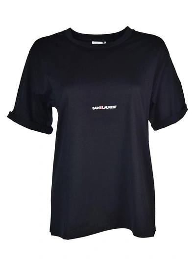 Saint Laurent Boyfriend T-shirt In Black
