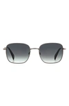 Rag & Bone 52mm Gradient Square Sunglasses In Silver/gray Gradient
