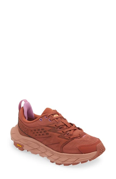 Hoka Anacapa Breeze Aero Low Breathable Trail Running Shoe In Hot Sauce