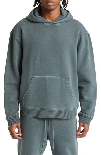 Elwood Core Oversize French Terry Hoodie In Vintage Slate