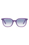 Ray Ban Ray-ban Kids' Elliot Junior 46mm Square Sunglasses In Opal Violet