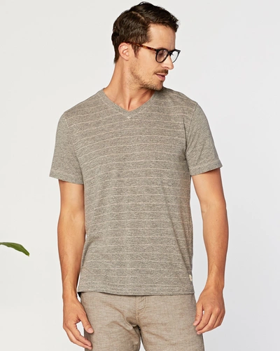 Agave Denim Hal Short Sleeve Vee In Beige