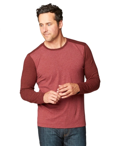 Agave Denim Shoaling Long Sleeve Crew In Red