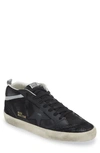 Golden Goose Mid Star Sneaker In Black/silver/white