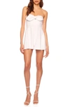 Susana Monaco Bow Strapless Romper In Sugar