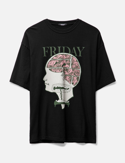 Undercover Friday Brain T-shirt In Black